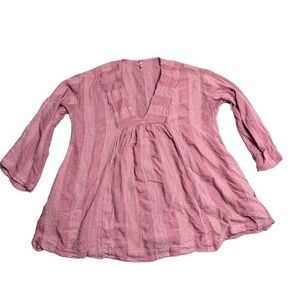 Women's Size Medium Pink Long Sleeve Dress w/‎ Pockets